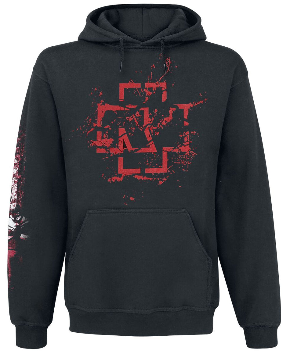 Sweat-shirt à capuche  de Rammstein - Mein Herz Brennt - Spraylogo - S à XXL - pour Homme - noir - Rammstein