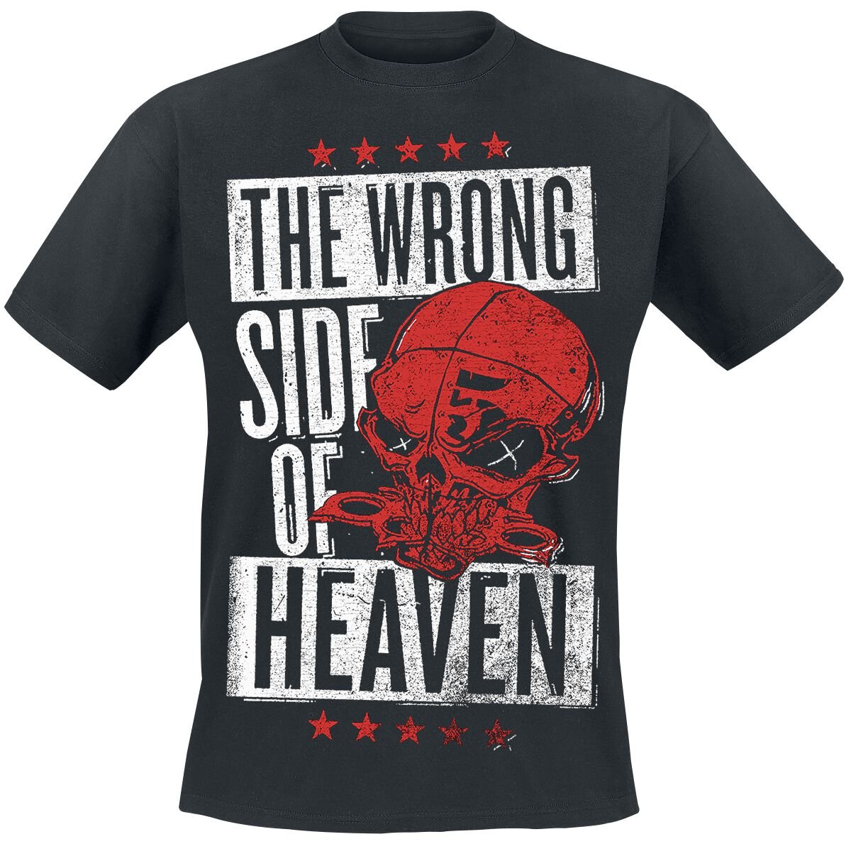 T-Shirt Manches courtes  de Five Finger Death Punch - The Wrong Side Of Heaven - The Righteous Side Of Hell - S à XXL - pour Homme - noir - Five Finger Death Punch