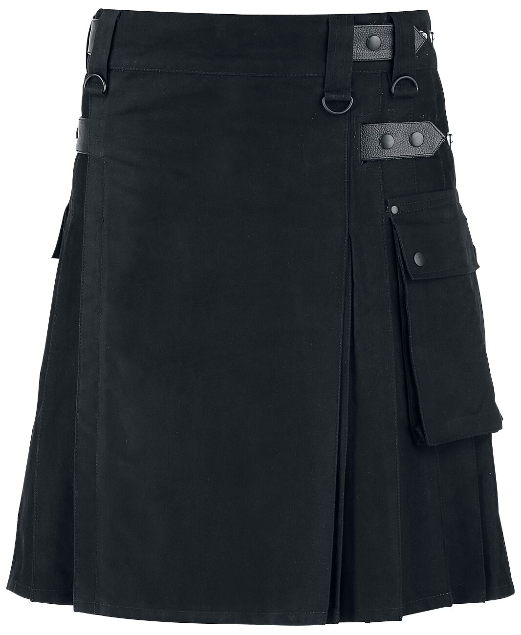 Jupe mi-longue Gothic de Black Premium by EMP - Kilt - S à 3XL - pour Homme - noir - Black Premium by EMP