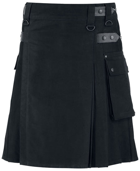 Jupe mi-longue Gothic de Black Premium by EMP - Kilt - S à 3XL - pour Homme - noir - Black Premium by EMP