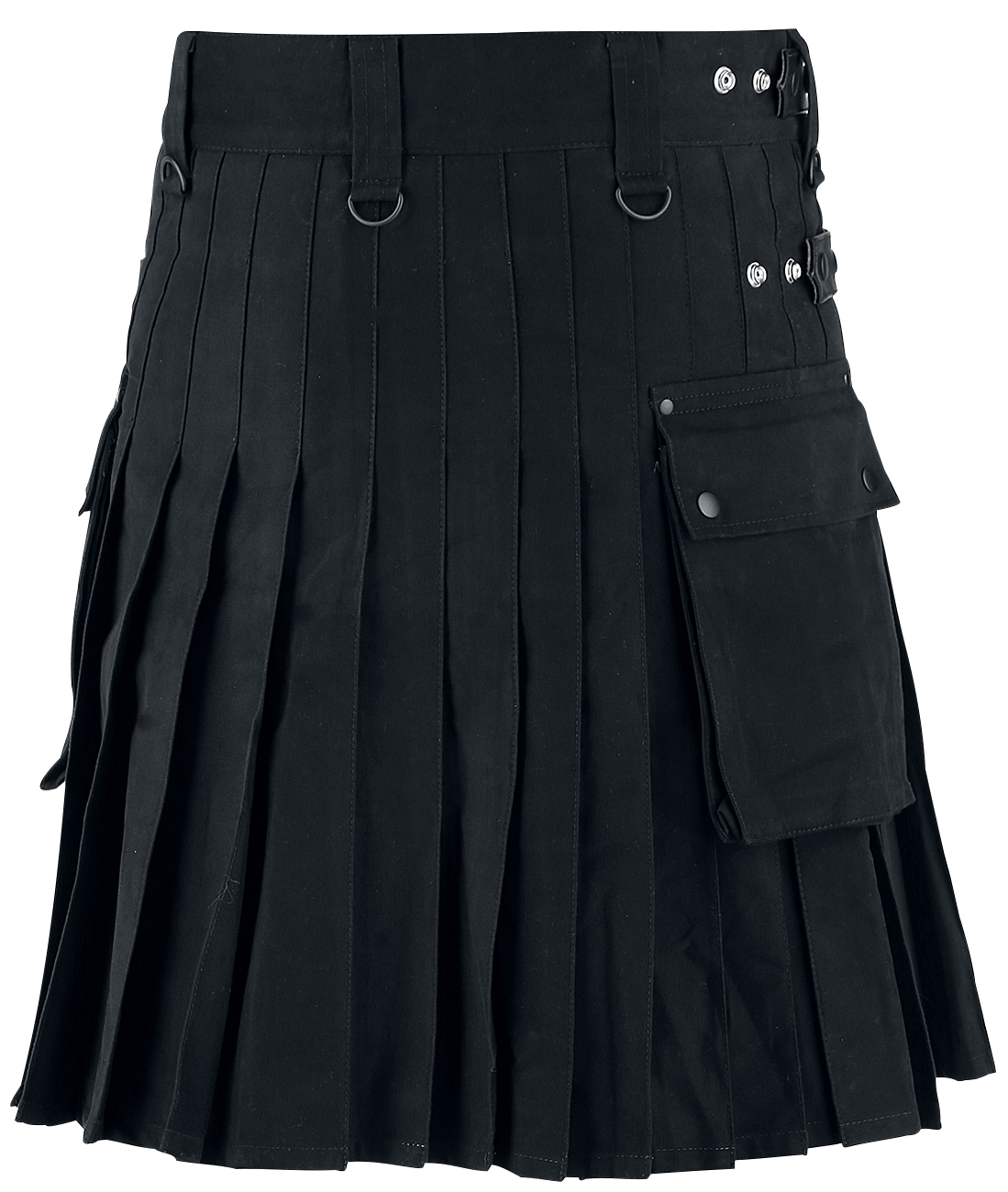 Jupe mi-longue Gothic de Black Premium by EMP - Kilt - S à 3XL - pour Homme - noir - Black Premium by EMP - View 2