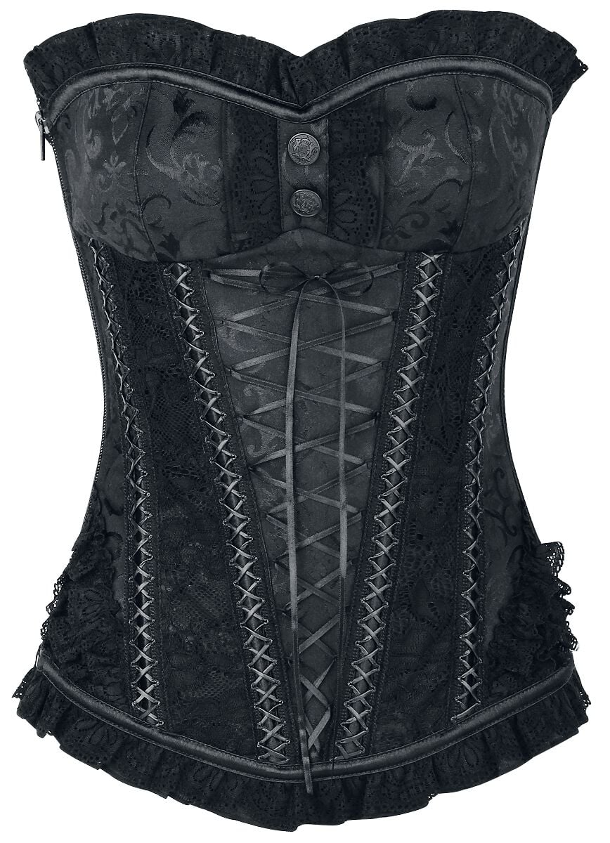 Corset  de Bedroom Stories - Crest - S à XL - pour Femme - noir - Bedroom Stories