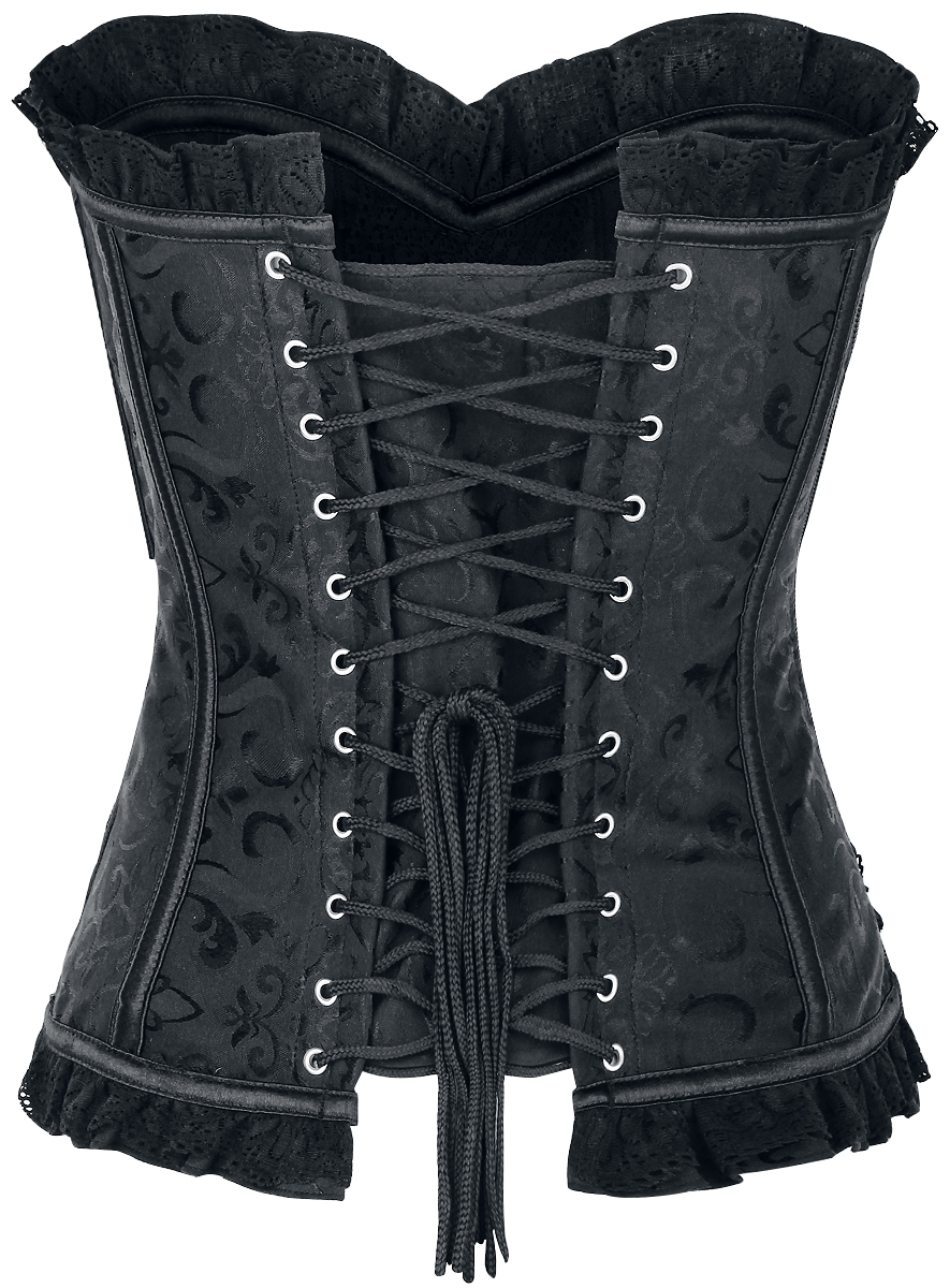 Corset  de Bedroom Stories - Crest - S à 4XL - pour Femme - noir - Bedroom Stories - View 2