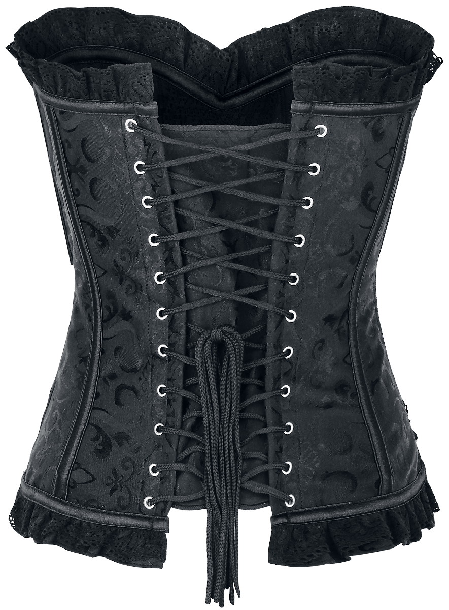 Corset  de Bedroom Stories - Crest - S à XL - pour Femme - noir - Bedroom Stories - View 2