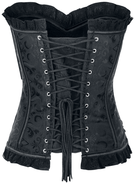 Corset  de Bedroom Stories - Crest - S à XL - pour Femme - noir - Bedroom Stories - View 2