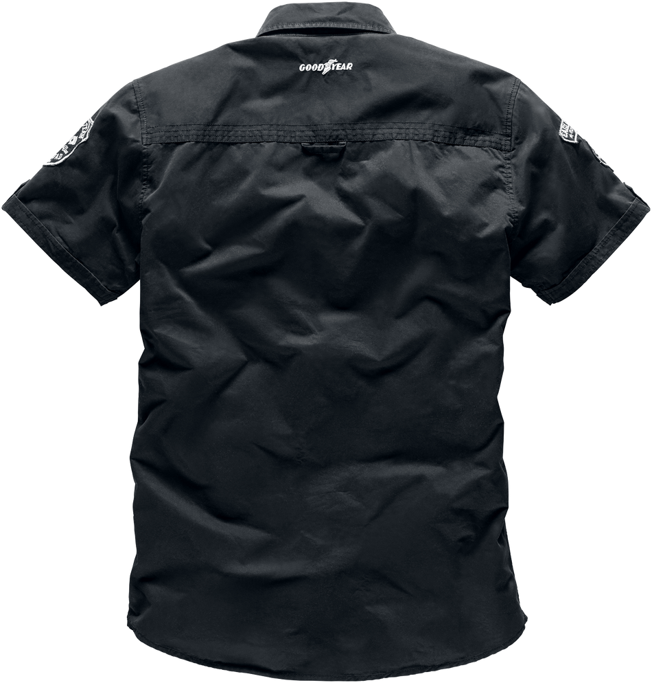 Chemise manches courtes Rockabilly de GoodYear - Shinrock - S à XXL - pour Homme - noir - Goodyear - View 2