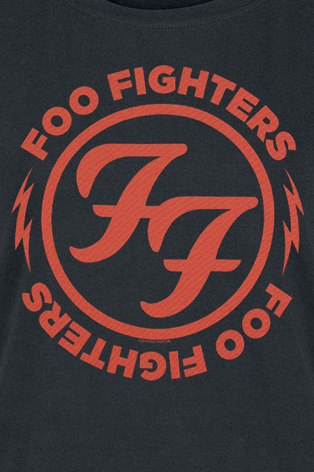 T-Shirt Manches courtes  de Foo Fighters - Logo Red Circle - S à XXL - pour Femme - noir - Foo Fighters - View 2