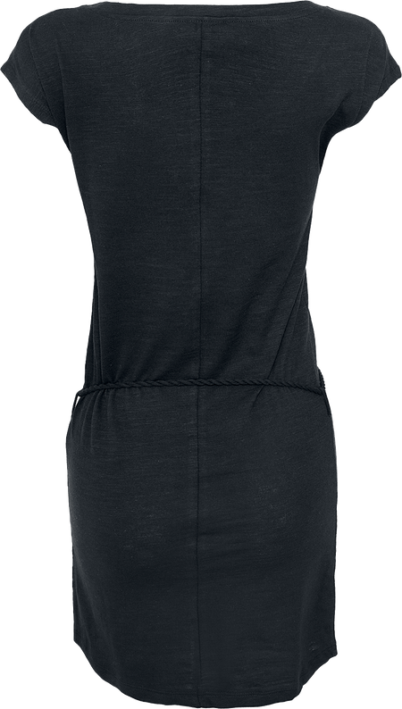 Robe courte  de Urban Classics - Ladies Slub Jersey Dress - XS à 5XL - pour Femme - noir - Urban Classics - View 2