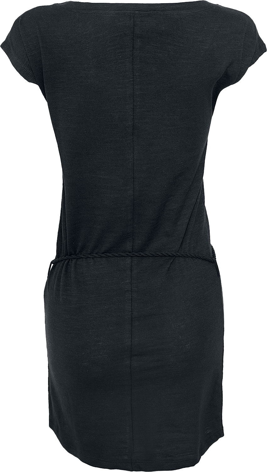Robe courte  de Urban Classics - Ladies Slub Jersey Dress - XS à 5XL - pour Femme - noir - Urban Classics - View 2