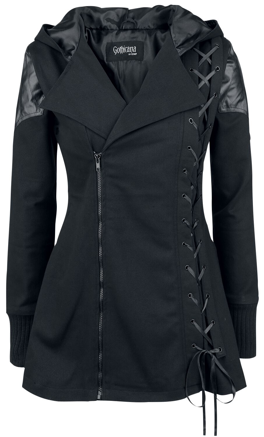 Veste mi-saison Gothic de Gothicana by EMP - Across The Night - M à XXL - pour Femme - noir - Gothicana by EMP