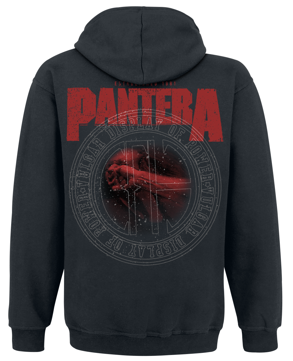 Sweat-shirt à capuche  de Pantera - Vulgar Display Of Power - S à XXL - pour Homme - noir - Pantera - View 2