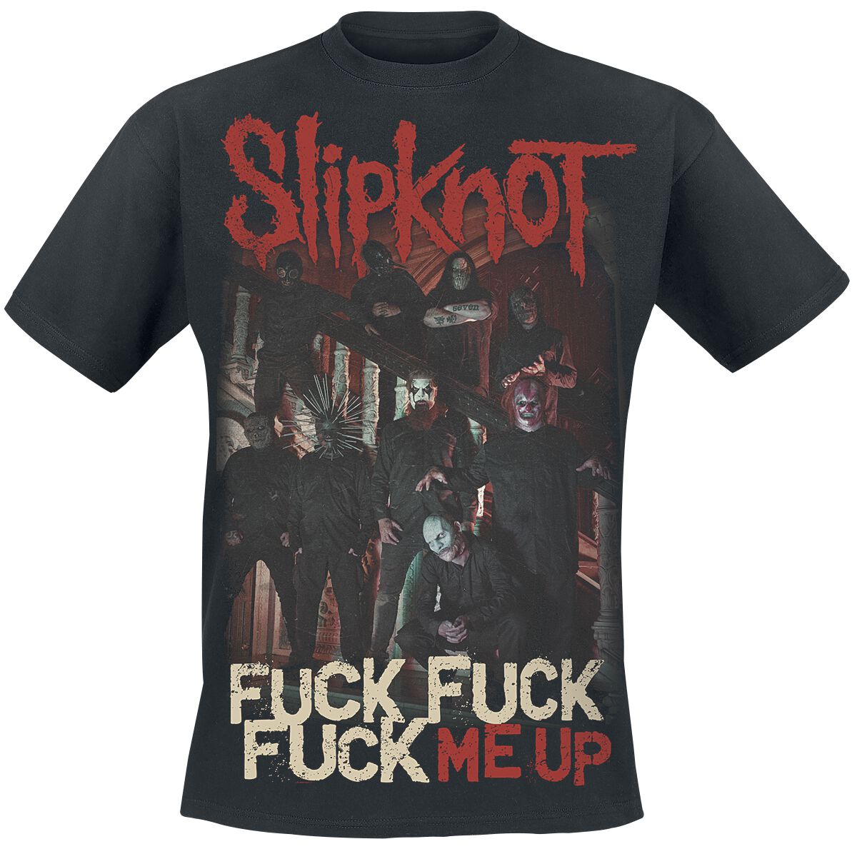 T-Shirt Manches courtes  de Slipknot - Fuck Me Up - S à 5XL - pour Homme - noir - Slipknot