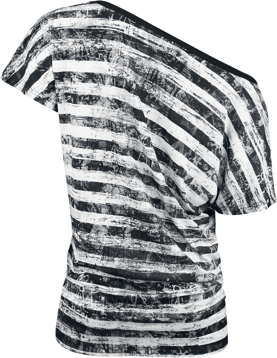 T-Shirt Manches courtes  de RED by EMP - Can You Read My Mind - XS à 5XL - pour Femme - noir/blanc - RED by EMP - View 2