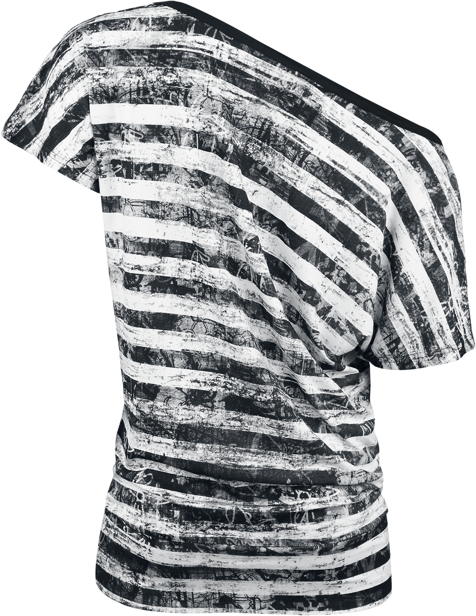 T-Shirt Manches courtes  de RED by EMP - Can You Read My Mind - XS à 5XL - pour Femme - noir/blanc - RED by EMP - View 2