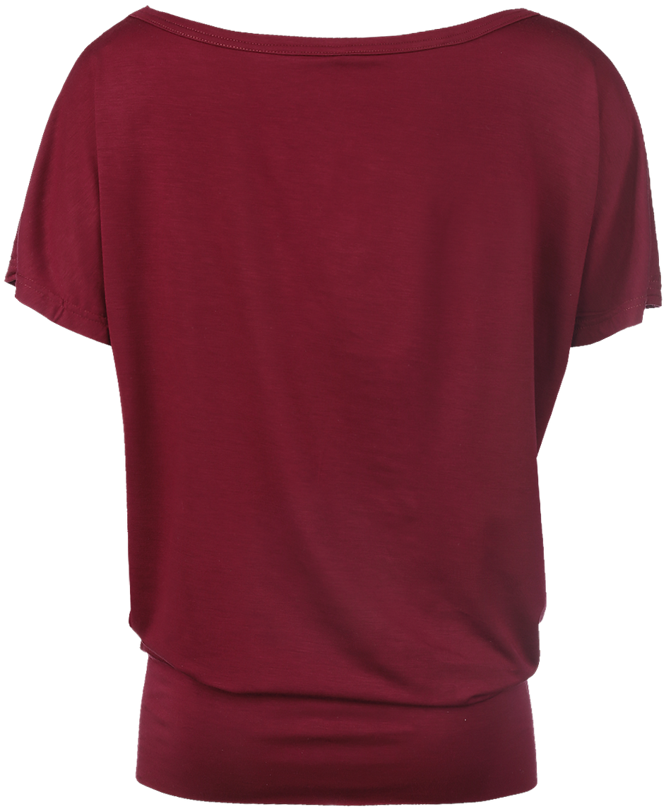 T-Shirt Manches courtes  de RED by EMP - Can You Read My Mind - XS à 5XL - pour Femme - bordeaux - RED by EMP - View 2
