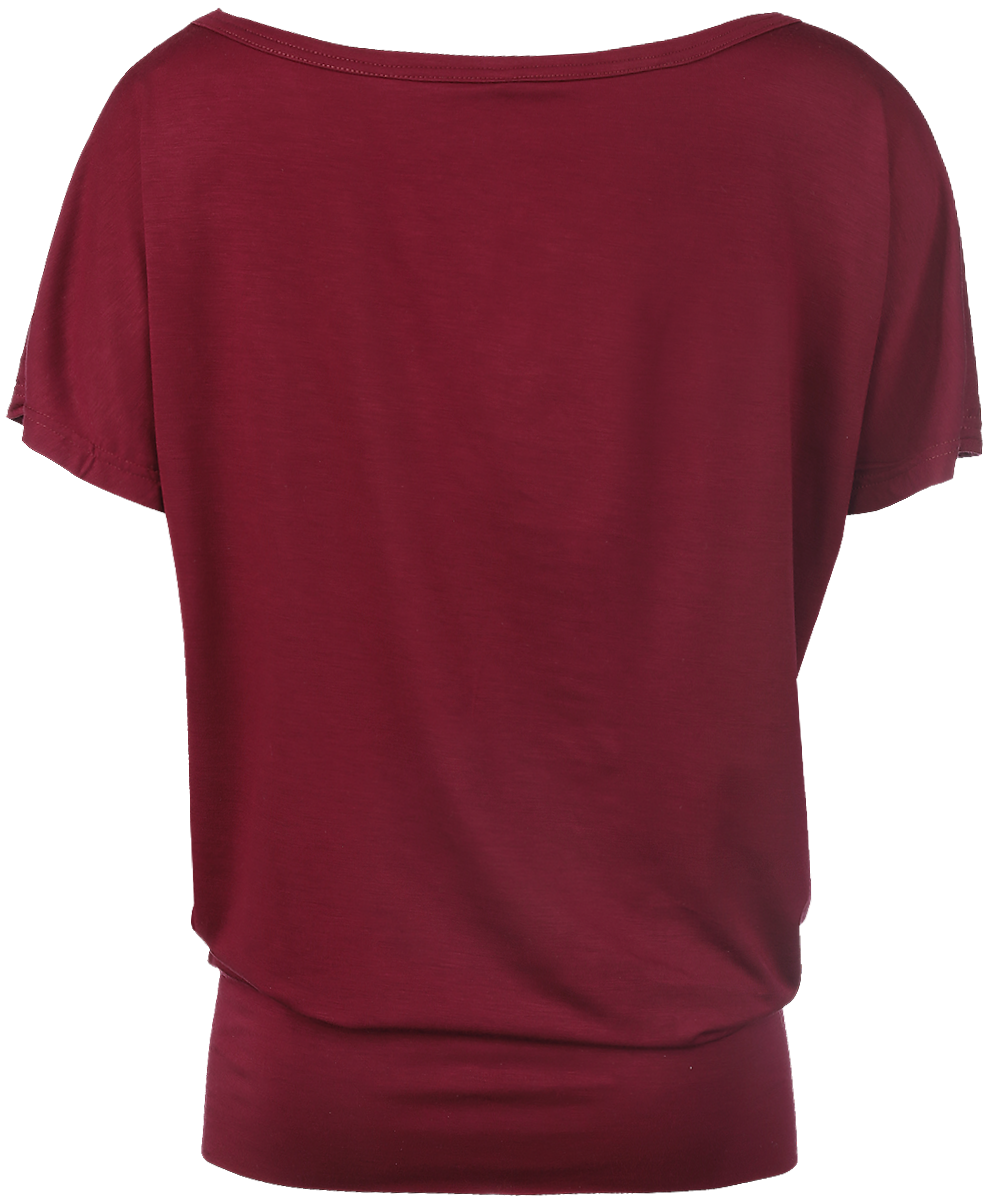 T-Shirt Manches courtes  de RED by EMP - Can You Read My Mind - XS à 3XL - pour Femme - bordeaux - RED by EMP - View 2
