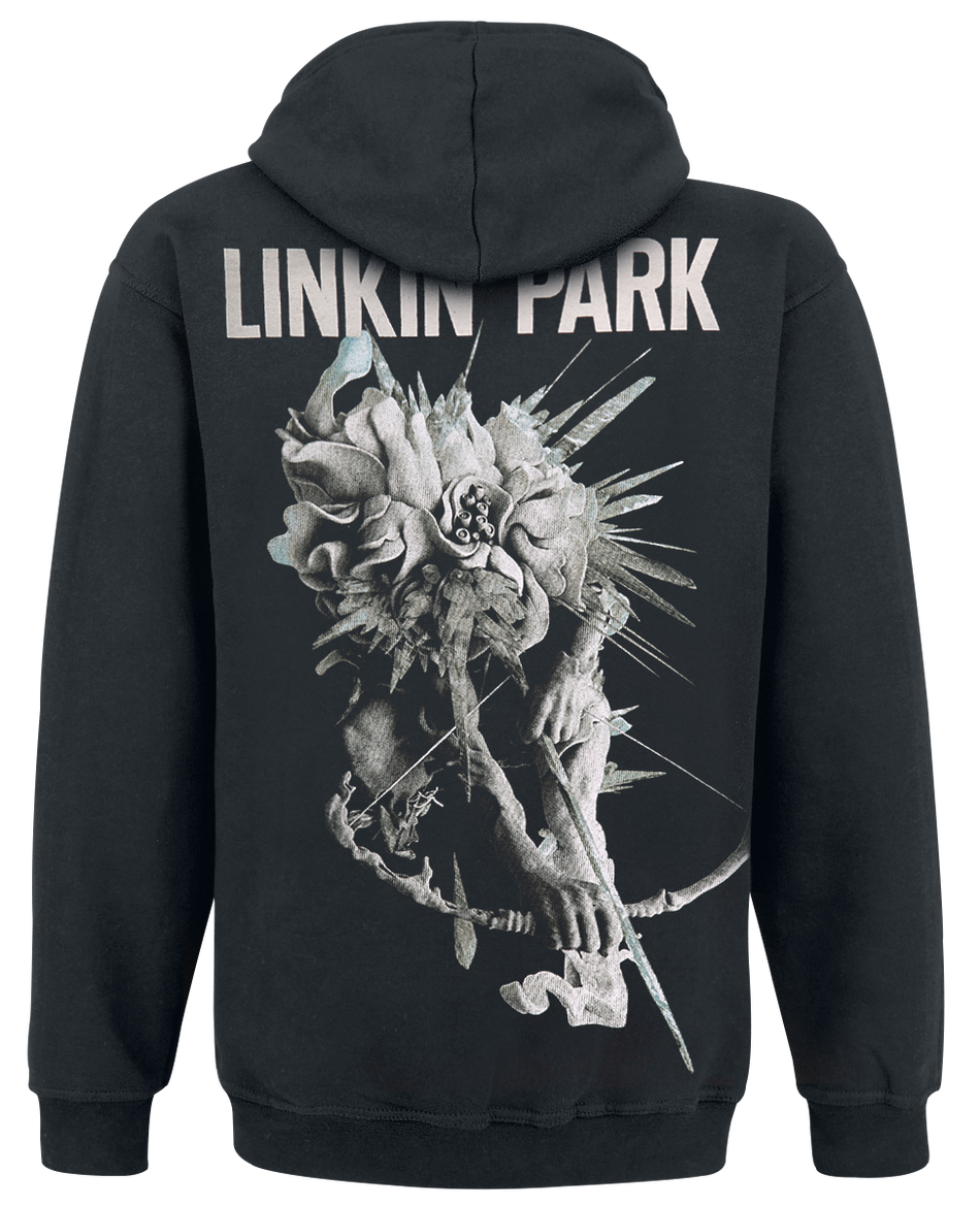 Sweat-shirt à capuche  de Linkin Park - Archer - S à XXL - pour Homme - noir - Linkin Park - View 2