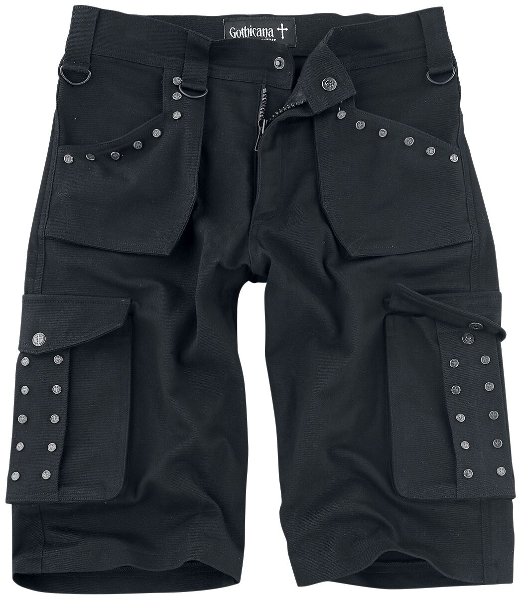 Short Gothic de Gothicana by EMP - Saviour - S à 3XL - pour Homme - noir - Gothicana by EMP