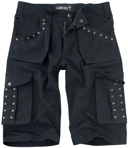 Short Gothic de Gothicana by EMP - Saviour - S à 3XL - pour Homme - noir - Gothicana by EMP