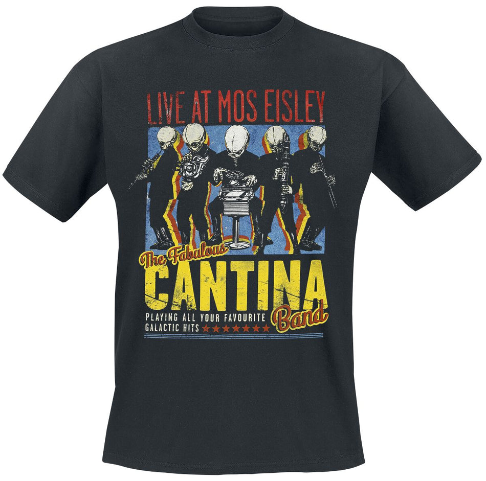T-Shirt Manches courtes Disney de Star Wars - Cantina Band On Tour - S à 5XL - pour Homme - noir - Star Wars