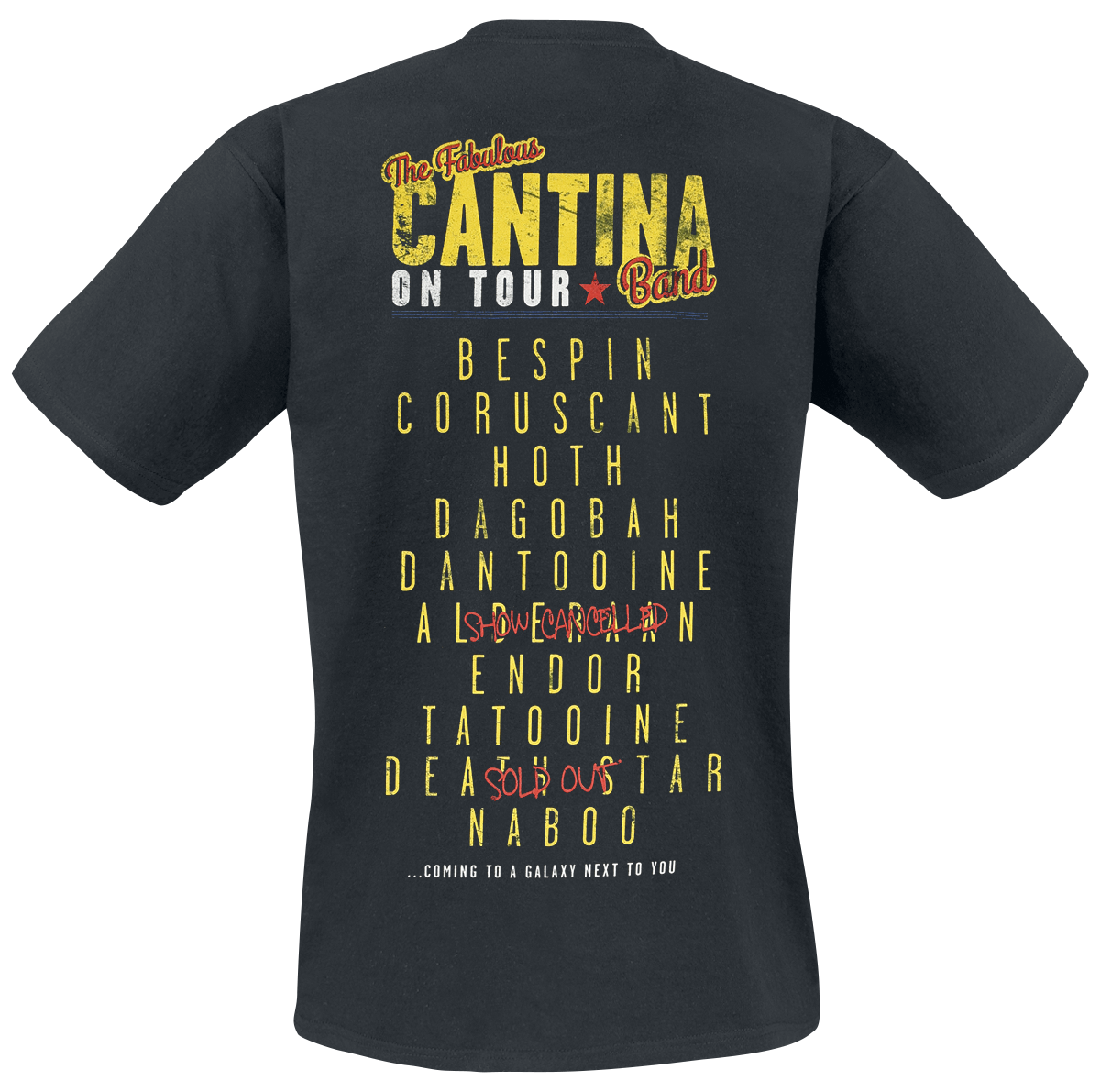 T-Shirt Manches courtes Disney de Star Wars - Cantina Band On Tour - S à 5XL - pour Homme - noir - Star Wars - View 2