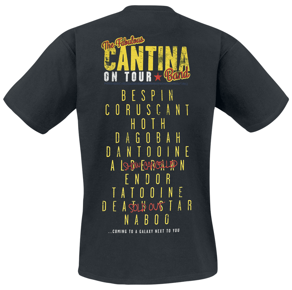 T-Shirt Manches courtes Disney de Star Wars - Cantina Band On Tour - S à 5XL - pour Homme - noir - Star Wars - View 2