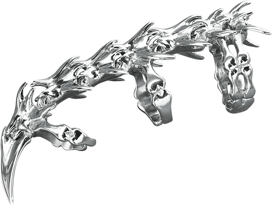 Bague  de etNox hard and heavy - Backbone - pour Femme - couleur argent - etNox hard and heavy