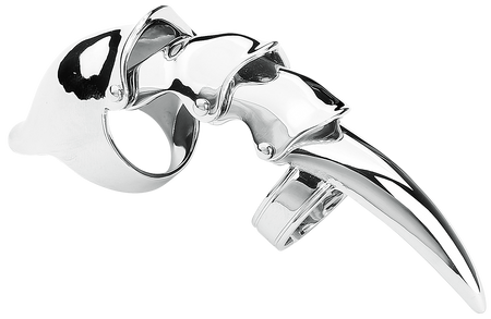 Bague Gothic de etNox hard and heavy - Long Finger Claw - pour Femme - couleur argent - etNox hard and heavy - View 2