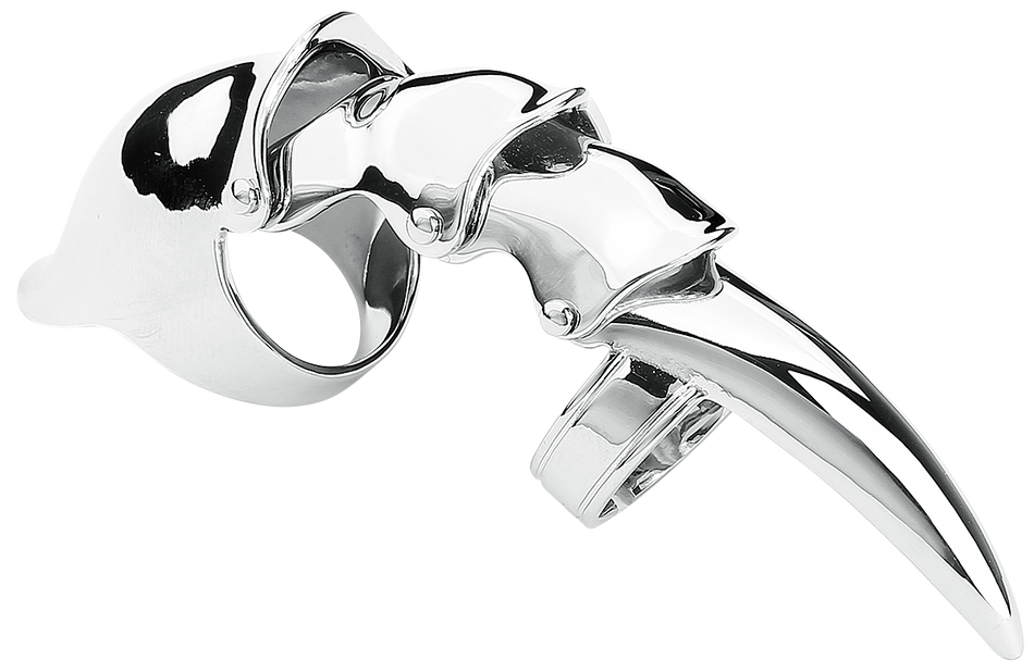 Bague Gothic de etNox hard and heavy - Long Finger Claw - pour Femme - couleur argent - etNox hard and heavy - View 2