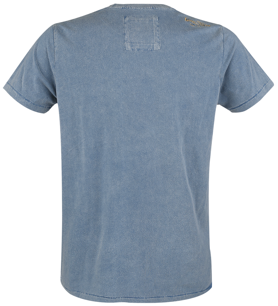 T-Shirt Manches courtes Rockabilly de GoodYear - Meaford - S à XXL - pour Homme - bleu clair - Goodyear - View 2