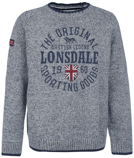 Sweat-shirt  de Lonsdale London - Borden - S à 3XL - pour Homme - gris - Lonsdale London