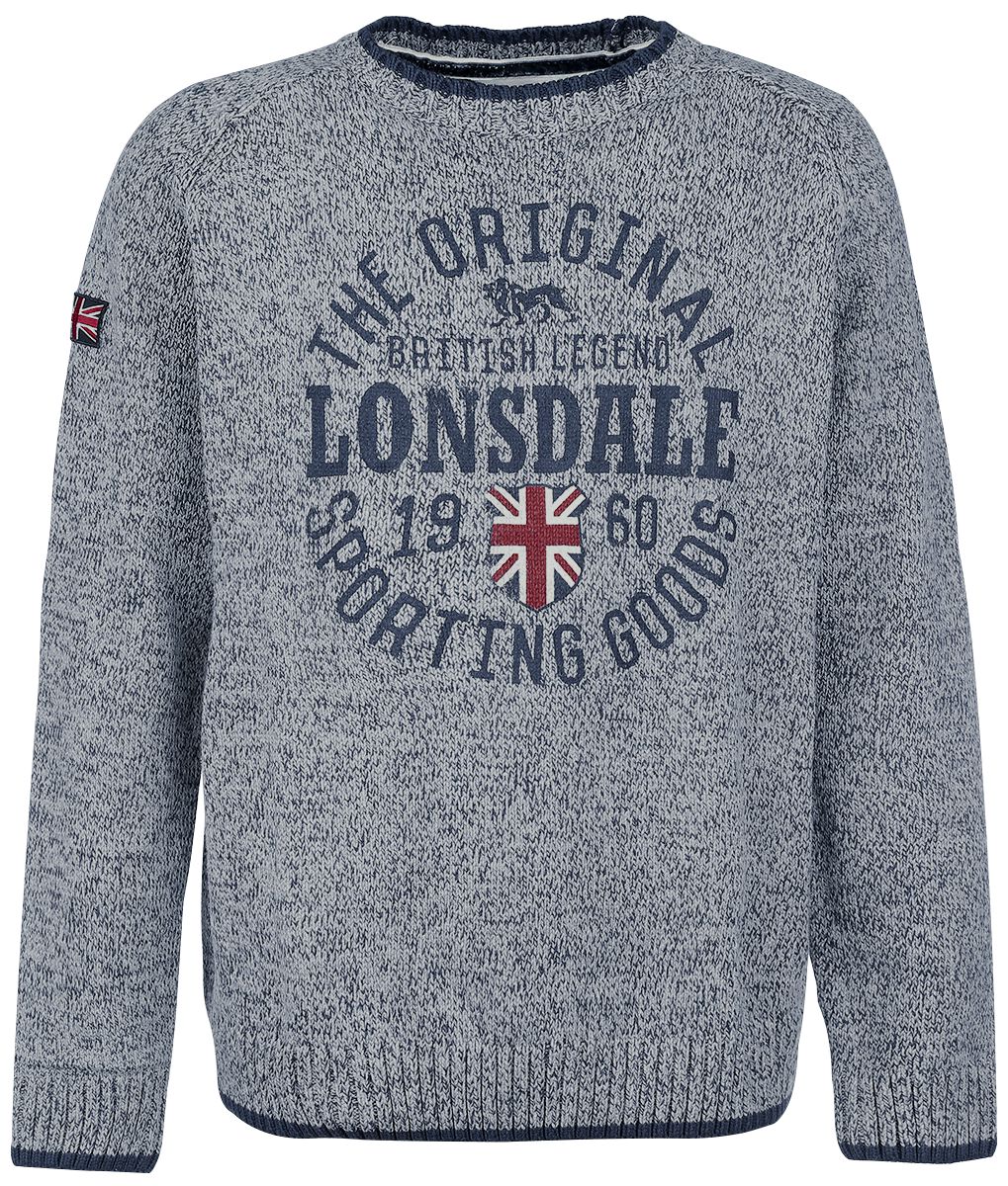 Sweat-shirt  de Lonsdale London - Borden - S à XL - pour Homme - gris - Lonsdale London
