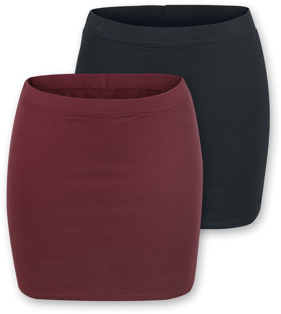 Jupe courte  de RED by EMP - The Double Life - XS à XXL - pour Femme - noir/bordeaux - RED by EMP
