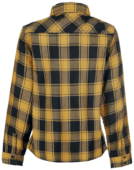 Chemise manches longues  de Brandit - Chemise À Carreaux - S à XXL - pour Homme - noir/jaune - Brandit - View 2