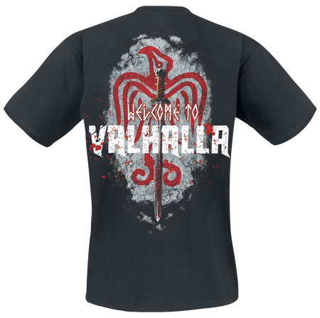 T-Shirt Manches courtes  de Vikings - Welcome To Valhalla - M à 5XL - pour Homme - noir - Vikings - View 2