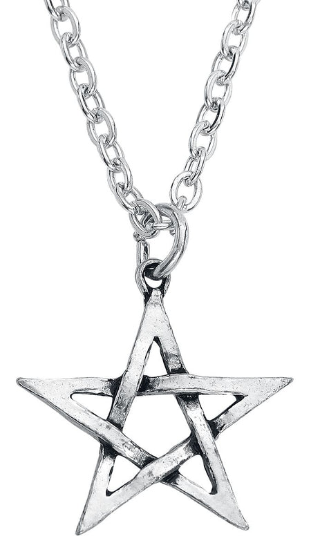 Collier Gothic de Alchemy Gothic - Pentacle - pour Unisexe - couleur argent - Alchemy Gothic