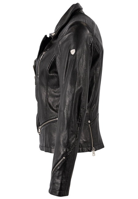 Veste en cuir  de Mauritius - Happy Silver - XS à 7XL - pour Femme - noir - Mauritius - View 2