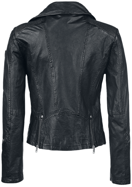 Veste en cuir  de Gipsy - Happy Silver - XS à 7XL - pour Femme - noir - gipsy - View 2