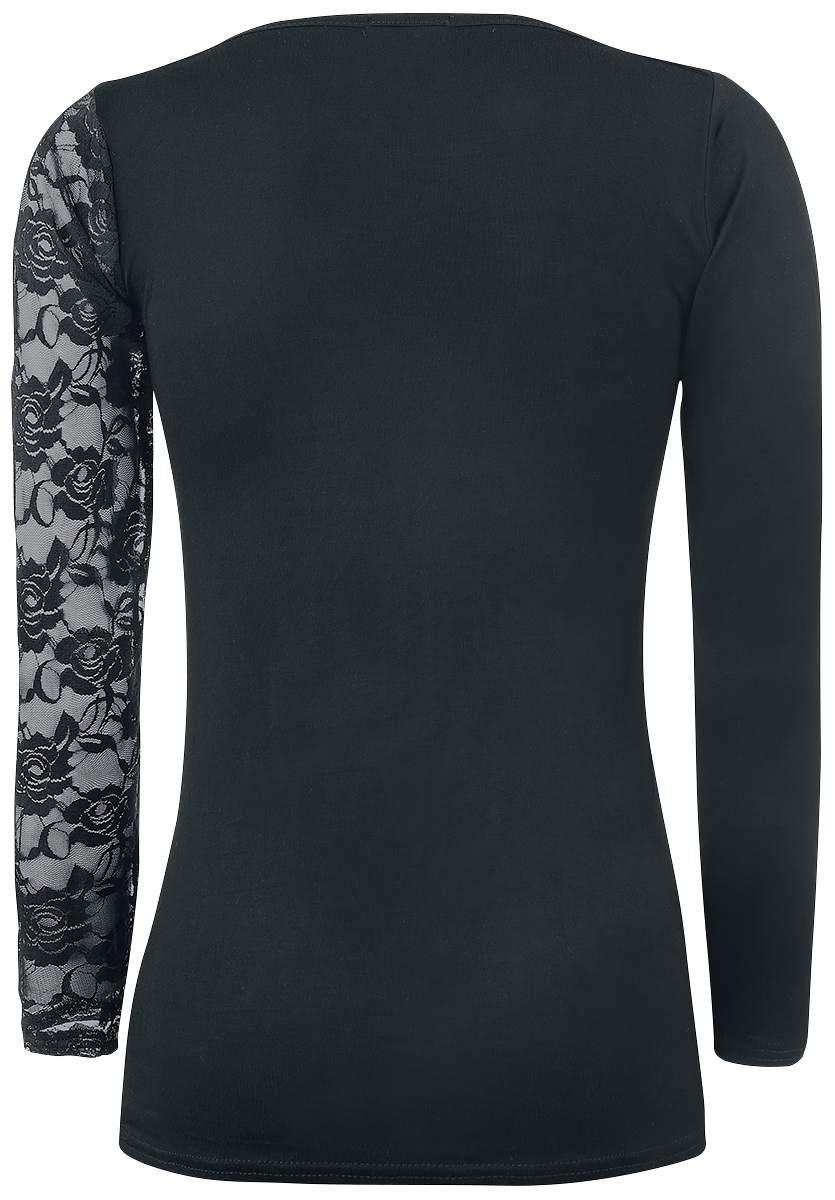 T-shirt manches longues Gothic de Spiral - Fatal Attraction - S à XXL - pour Femme - noir - Spiral - View 2