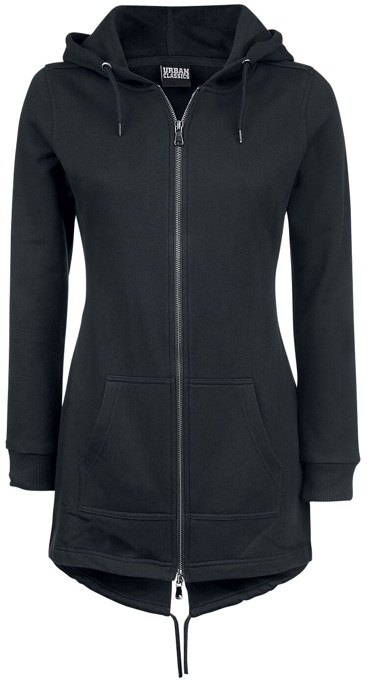 Sweat-shirt zippé à capuche  de Urban Classics - Ladies Sweat Parka - XS à 5XL - pour Femme - noir - Urban Classics
