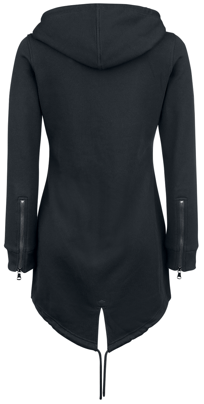 Sweat-shirt zippé à capuche  de Urban Classics - Ladies Sweat Parka - XS à XL - pour Femme - noir - Urban Classics - View 2
