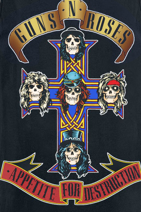Débardeur  de Guns N' Roses - Appetite For Destruction - S à XXL - pour Homme - noir - Guns N' Roses - View 2