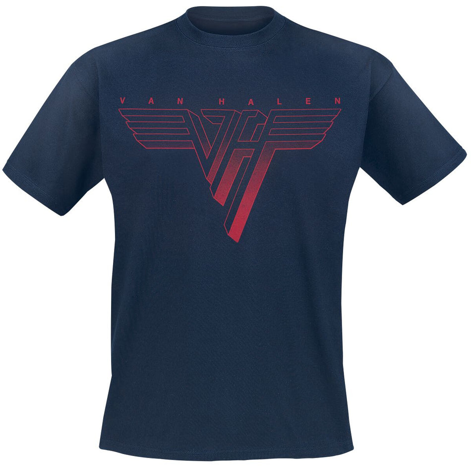T-Shirt Manches courtes  de Van Halen - Classic Red Logo - S à 3XL - pour Homme - marine - Van Halen