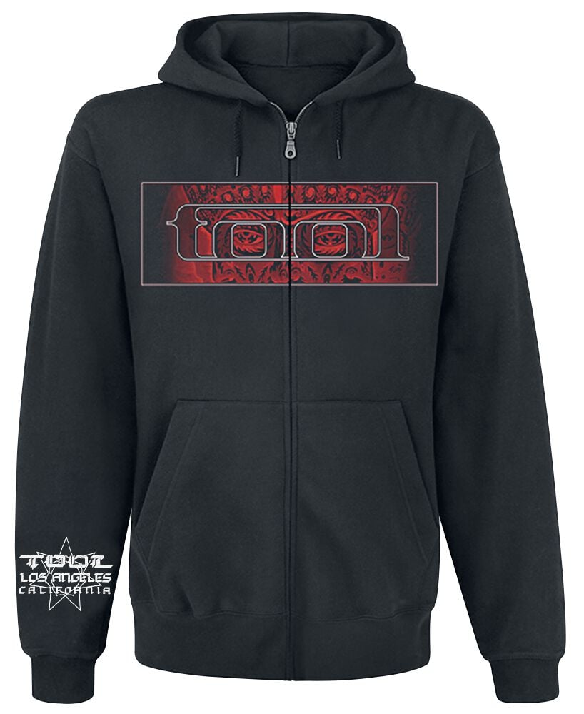 Sweat-shirt zippé à capuche  de Tool - Red Face - S à XXL - pour Homme - noir - Tool