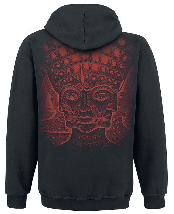 Sweat-shirt zippé à capuche  de Tool - Red Face - S à XXL - pour Homme - noir - Tool - View 2