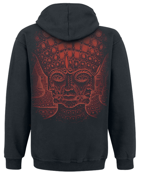 Sweat-shirt zippé à capuche  de Tool - Red Face - S à XXL - pour Homme - noir - Tool - View 2
