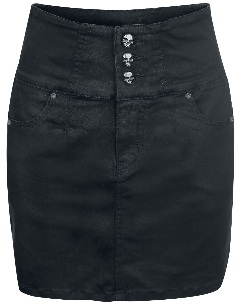 Jupe courte  de Rock Rebel by EMP - Miss Nothing - XS à 3XL - pour Femme - noir - Rock Rebel by EMP