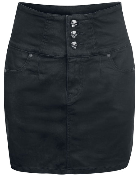 Jupe courte  de Rock Rebel by EMP - Miss Nothing - XS à 3XL - pour Femme - noir - Rock Rebel by EMP