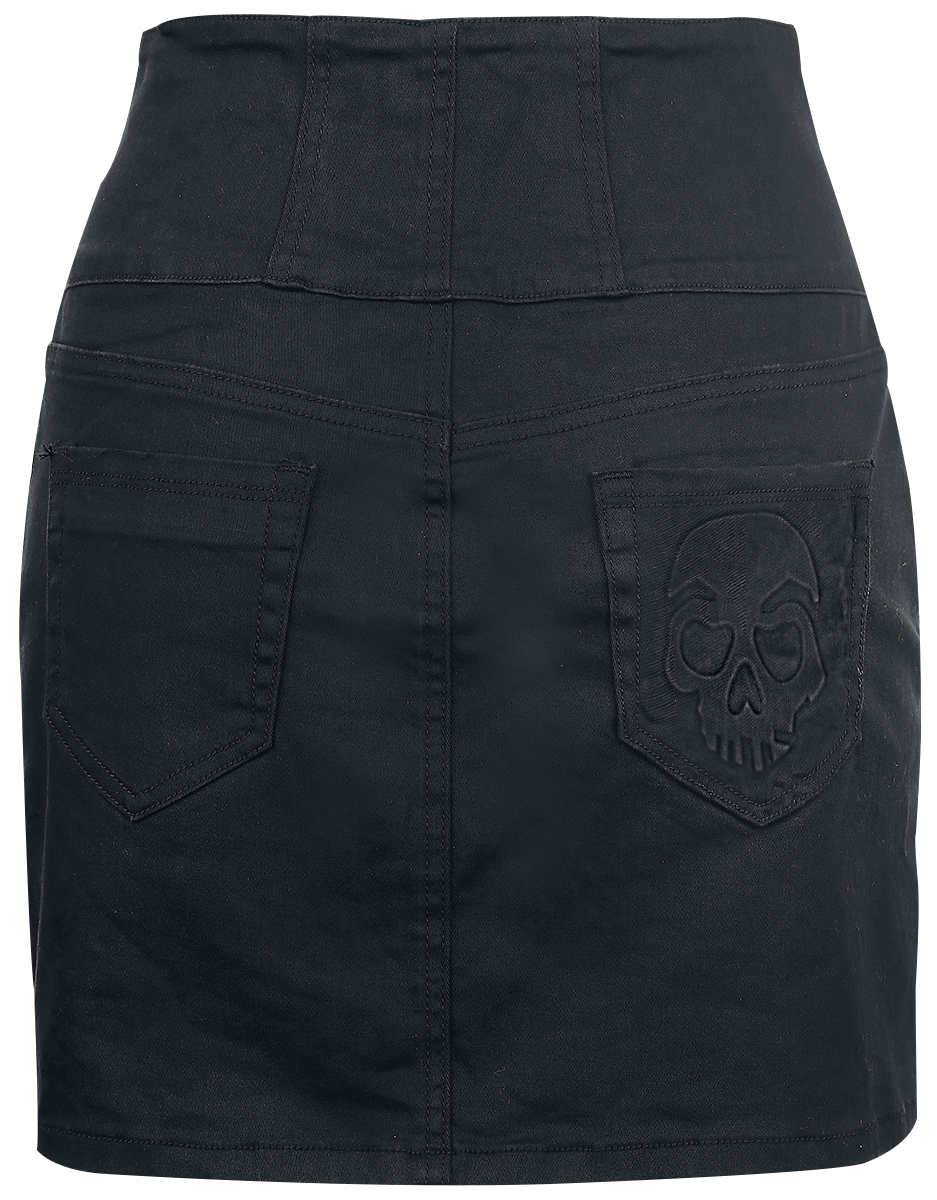 Jupe courte  de Rock Rebel by EMP - Miss Nothing - XS à 3XL - pour Femme - noir - Rock Rebel by EMP - View 2