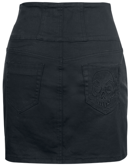 Jupe courte  de Rock Rebel by EMP - Miss Nothing - XS à 3XL - pour Femme - noir - Rock Rebel by EMP - View 2